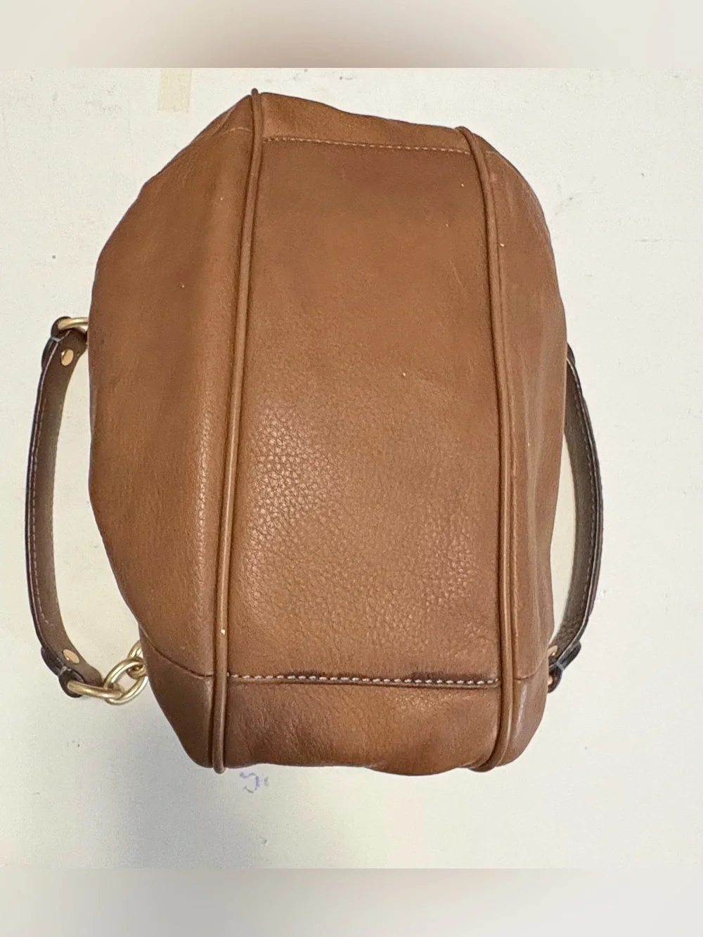 Vintage Juicy Couture Brown Leather Hobo Shoulder Bag- Complete Set